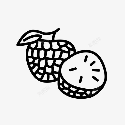 奶油冻苹果农场食品图标svg_新图网 https://ixintu.com 农场 奶油冻苹果 有机 水果 自然 食品