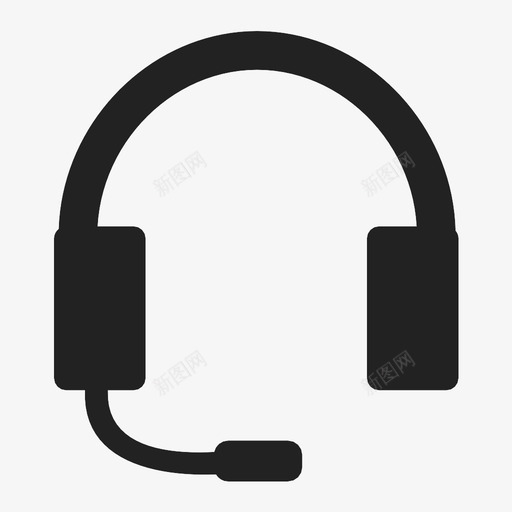 耳机通话呼叫中心图标svg_新图网 https://ixintu.com 呼叫中心 耳机 设备 通话