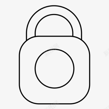 方形组合锁锁定密码图标图标