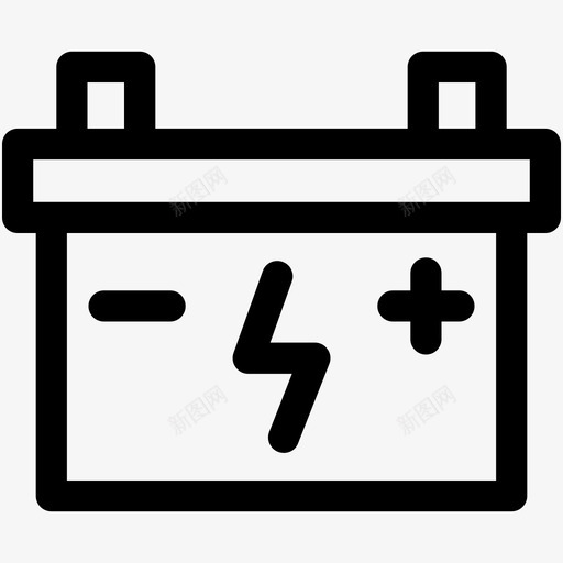 汽车电池已售不图标svg_新图网 https://ixintu.com 不 保留 卡车电池 已售 汽车电池 电池充电 粗体 网页和用户界面可爱的图标 金色