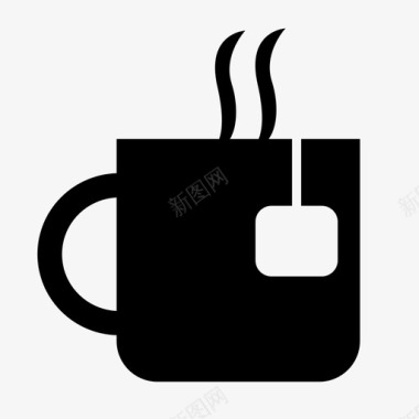 茶早餐杯子图标图标