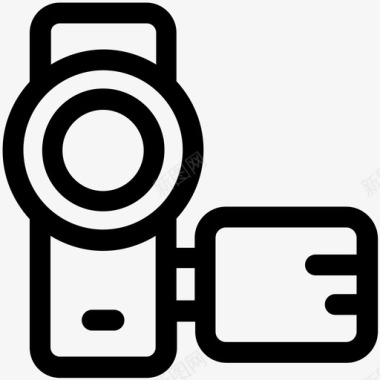 摄像机手提摄像头视频记录图标图标
