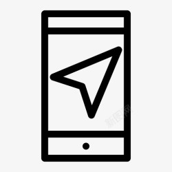 iphone导航智能手机导航android手机图标高清图片