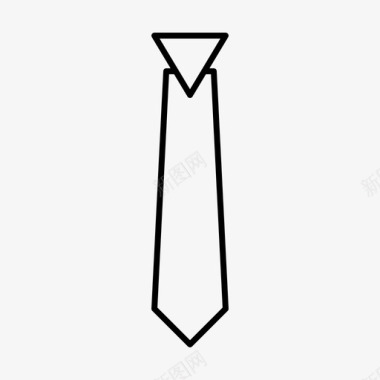 领带衣服时装图标图标