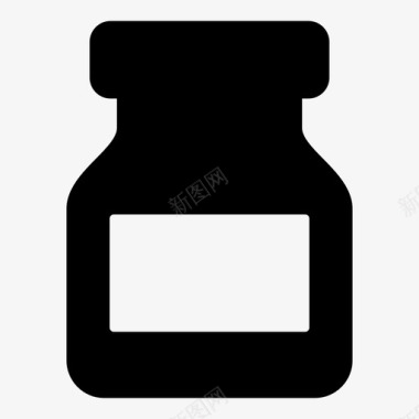瓶子药品医疗保健图标图标