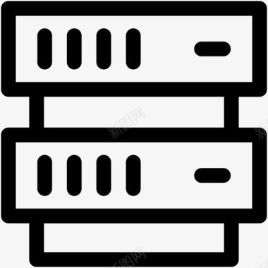 服务器托管服务器机架位置图标图标