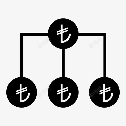 tl管理现金硬币图标svg_新图网 https://ixintu.com tl管理 付款 土耳其货币 现金 硬币 货币