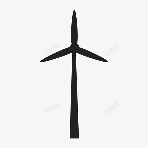 风力涡轮机风车风力发电图标svg_新图网 https://ixintu.com 风力发电 风力涡轮机 风车