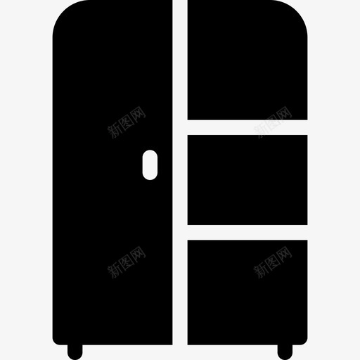 衣柜橱柜衣物图标svg_新图网 https://ixintu.com 家具 家具solidicon 橱柜 衣柜 衣物