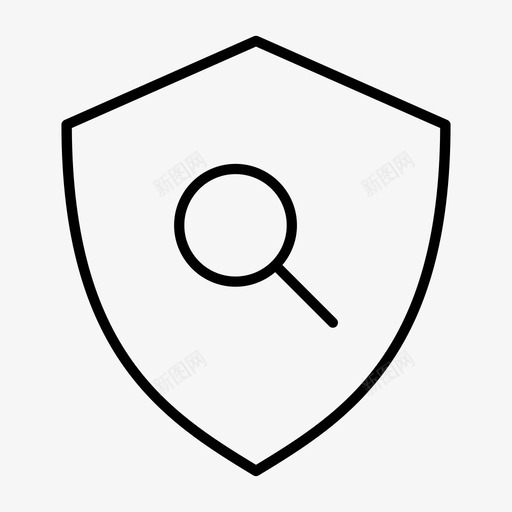 找到盾牌防病毒发现图标svg_新图网 https://ixintu.com 发现 安全徽章 安全标志 找到盾牌 警告 防病毒