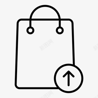 购物袋上传购买钱包图标图标