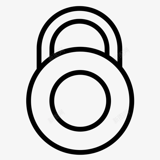 圆形组合锁锁定挂锁图标svg_新图网 https://ixintu.com 圆形组合锁 安全 密码 挂锁 锁 锁定