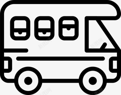 拖车汽车交通工具图标图标