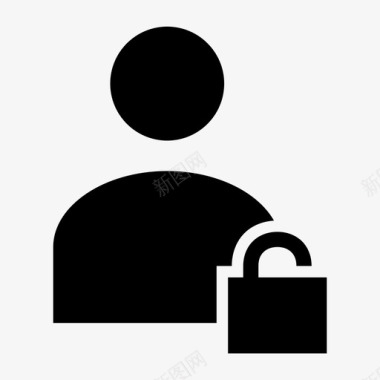 用户解锁智能手机个人图标图标