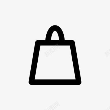 购物袋结帐商业图标图标