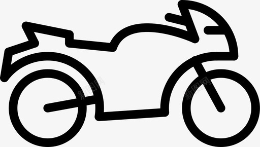 公路摩托车运输旅行图标图标