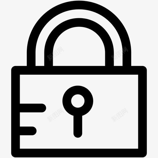锁防盗安全图标svg_新图网 https://ixintu.com 不丢失 不可穿透 安全 密码 挂锁 搜索引擎优化和营销可爱的图标 锁 防盗 隐私