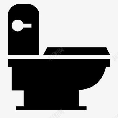 马桶座浴室碗图标图标