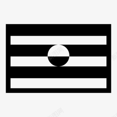 乌干达国家国旗图标图标