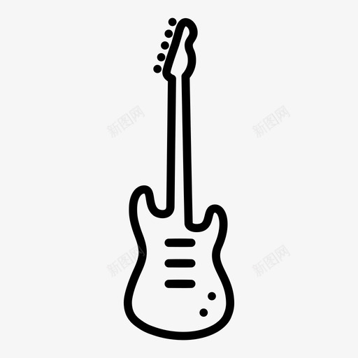 电吉他挡泥板乐器图标svg_新图网 https://ixintu.com stratocaster 乐器 挡泥板 电吉他 音乐