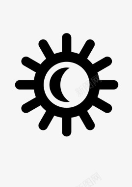 太阳白天炎热图标图标