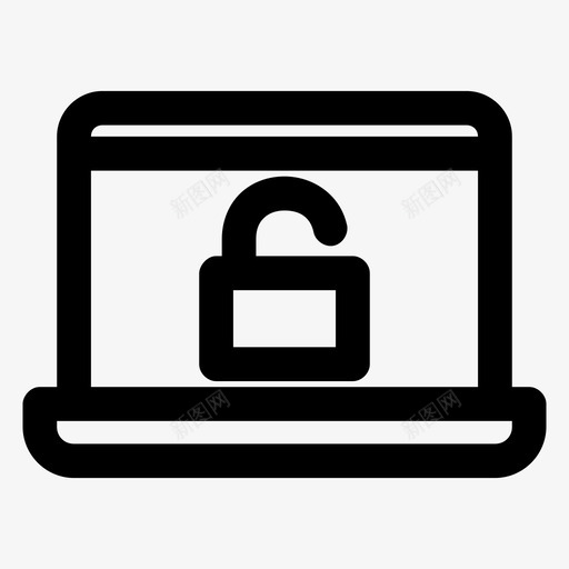 解锁笔记本电脑设备笔记本电脑接口图标svg_新图网 https://ixintu.com macbook 笔记本电脑屏幕 笔记本电脑接口 解锁笔记本电脑 设备 通知