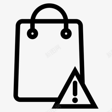 购物袋错误购买购物袋图标图标