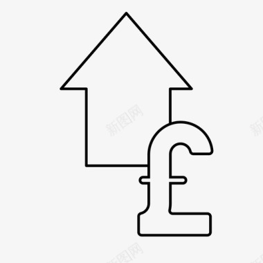 英镑货币薪水图标图标