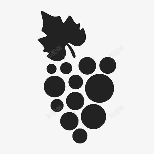 葡萄一串葡萄水果图标svg_新图网 https://ixintu.com 一串葡萄 水果 葡萄 葡萄酒