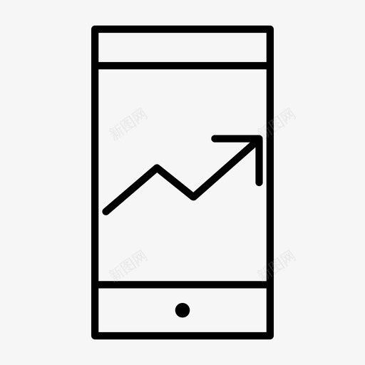 移动统计手机设备图标svg_新图网 https://ixintu.com 屏幕通知 手机 智能手机通知 移动统计 触摸屏 设备