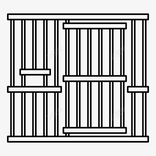 监狱酒吧俘虏图标svg_新图网 https://ixintu.com 俘虏 卡住了 囚犯 监狱 酒吧 锁着