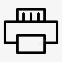Deskjet打印机a4打印机办公桌图标高清图片