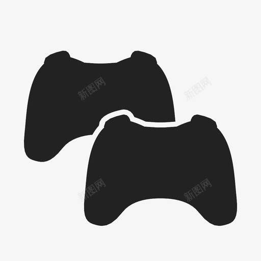 游戏机控制微软图标svg_新图网 https://ixintu.com xbox 多人游戏 微软 控制 游戏机