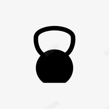 壶铃健身健康图标图标