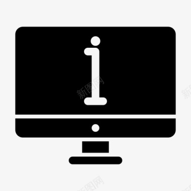 显示器信息电脑显示器电脑屏幕图标图标