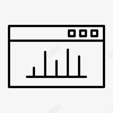 在线统计分析信息图表图标图标