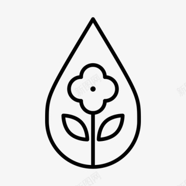 水滴花植物花卉图标图标
