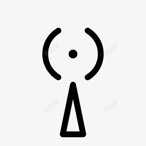 信号低互联网弱图标svg_新图网 https://ixintu.com wifi 互联网 信号低 弱 指示灯中等
