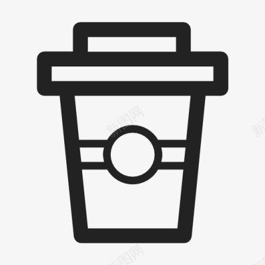 咖啡杯卡布奇诺盖子图标图标
