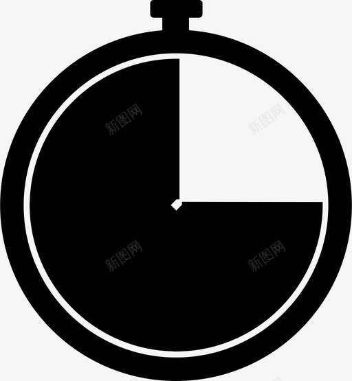 计时器秒运动图标svg_新图网 https://ixintu.com 停止计时器 秒 秒表 计时器 运动