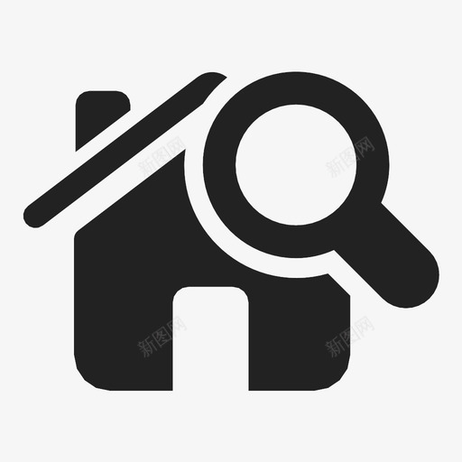 找房子房地产经纪人图标svg_新图网 https://ixintu.com 房地产经纪人 找房子