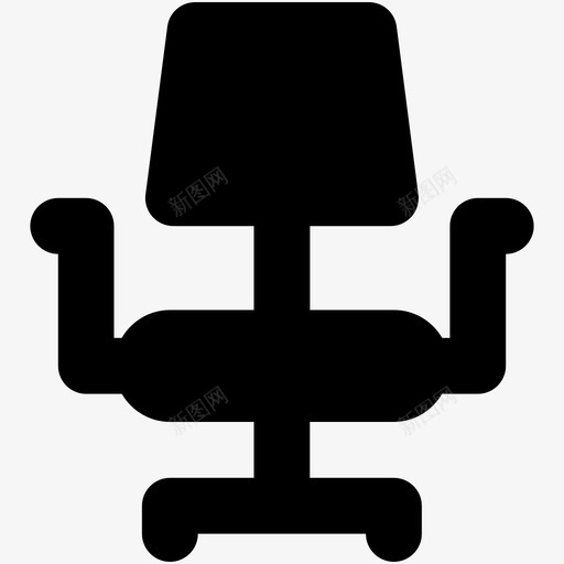 转椅家具办公椅图标svg_新图网 https://ixintu.com 475个动作向量图标 办公椅 家具 旋转椅 转椅