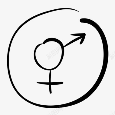 性别图标女性两性图标