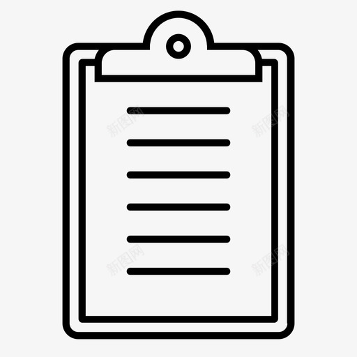 剪贴板夹板文档图标svg_新图网 https://ixintu.com 剪贴板 医学 医学图表 夹板 文档