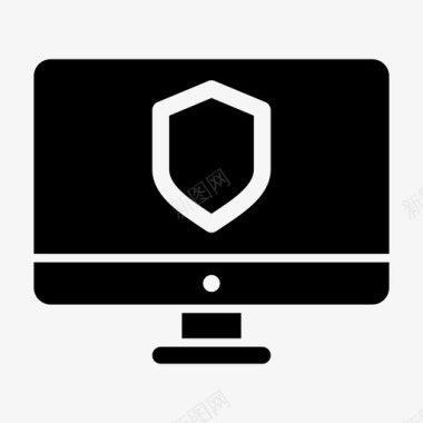 监视器安全计算机显示器计算机屏幕图标图标