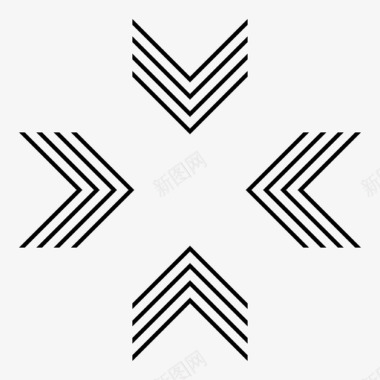 目标箭头中心图标图标