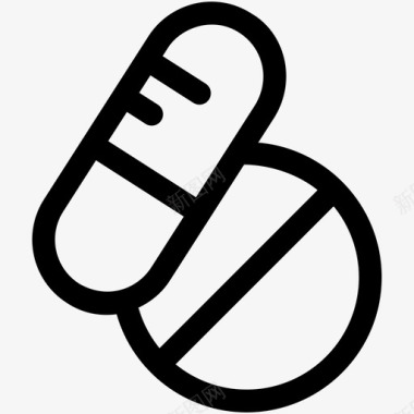 药品处方药丸图标图标