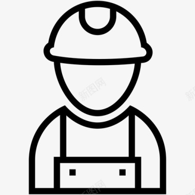 劳工建筑师建筑工人图标图标