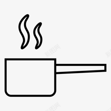烹调锅煮锅煮沸图标图标
