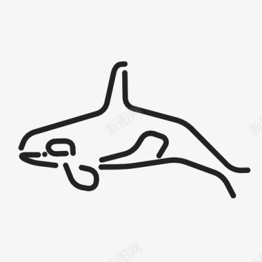 虎鲸海洋图标图标